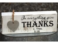 Flocktext &quot;In everything give thanks&quot; auf...