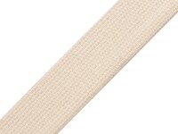Gurtband Baumwolle einfarbig 3cm breit natur