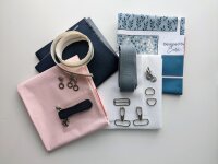 Komplett-Paket Taschenpanel &quot;Mila&quot; Pastell blau